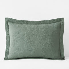 Putnam Cotton Matelassé Sham - Thyme