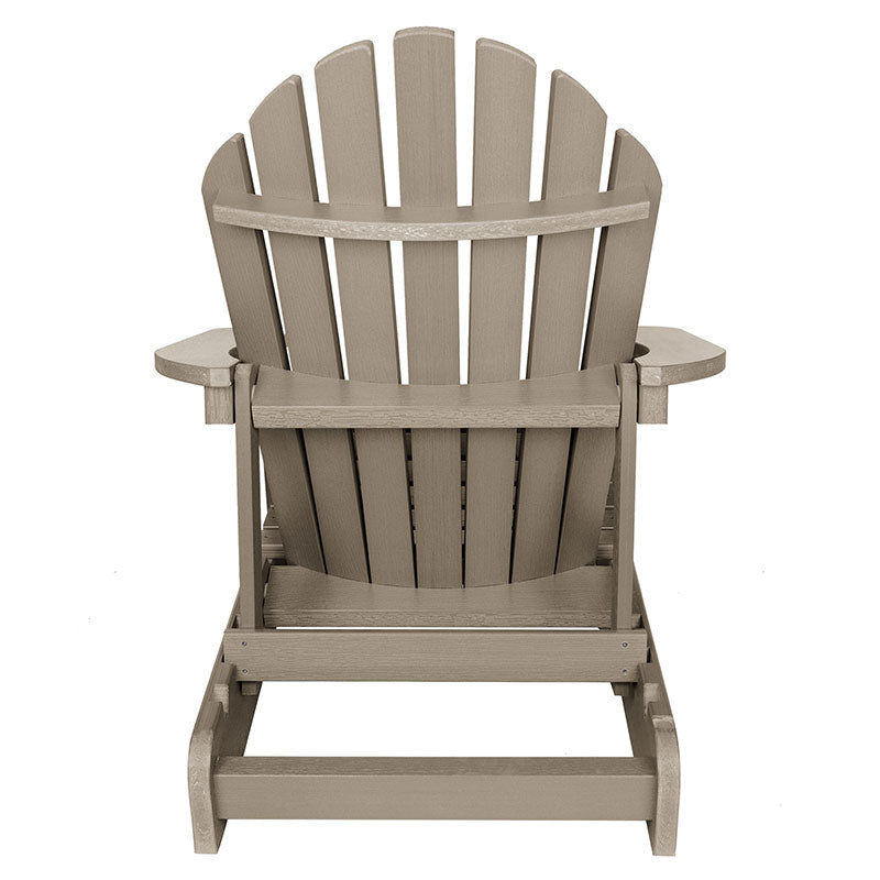 Folding and Reclining Adirondack Chair - Brown