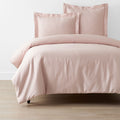 Classic Smooth Sateen Solid Duvet Cover - Blush, King/Cal King