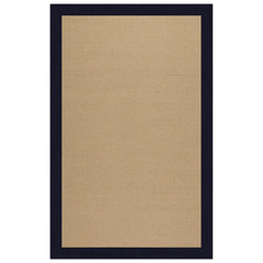 Sunbrella Narrow Stripe Bordered Indoor/Outdoor Rug - Navy, 3' x 5'