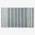 Plush Spa Stripe Bath Rug - Dark Seaspray, 17 in. x 24 in.