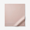 Solid Garment Washed Cotton Percale Flat Bed Sheet - Rose, Queen