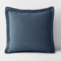 Hillcrest Cotton Matelassé Sham - Steel Blue