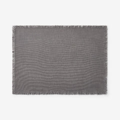 Solid Fringe Placemats, Set of 4 - Stone