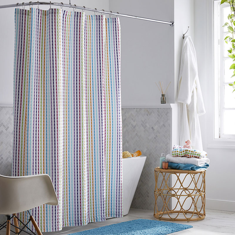 Spectrum Shower Curtain - White