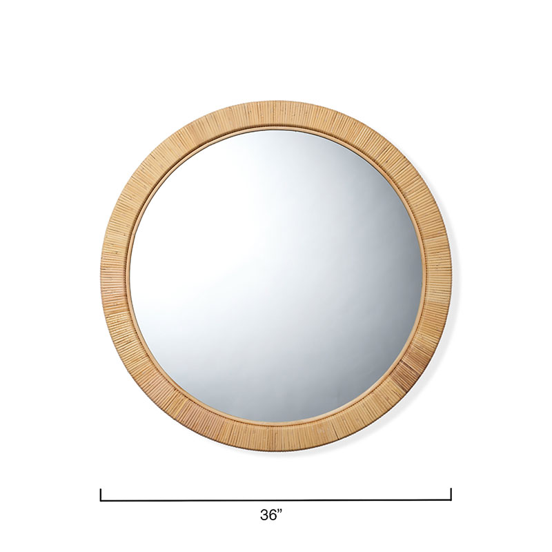 Coastal Round Mirror - Natural