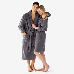 Women's Short Robe - Gunmetal, XS