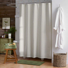 Mini-Prints Garment Washed Cotton Percale Shower Curtain - Tulips
