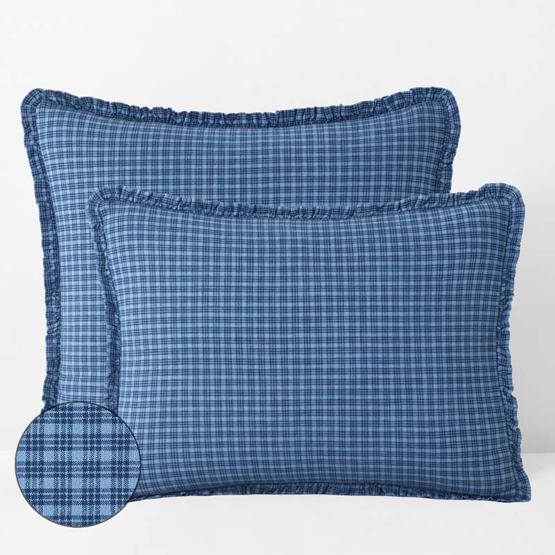 Classic Plaids Yarn-Dyed Cotton Sham - Katherine Plaid, King