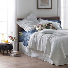 Putnam Cotton Matelassé 14 in. Drop Bed Skirt - Ivory