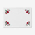 Embroidered Novelty Placemats, Set of 4 - Poinsettia