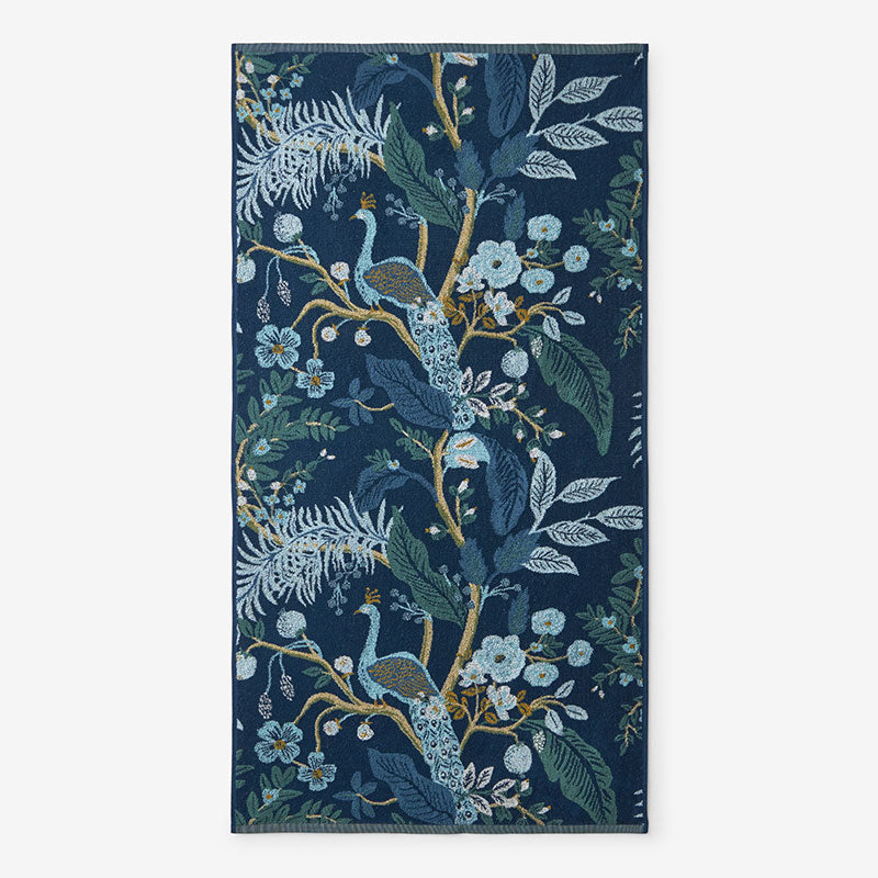 Jacquard Bath Towel - Peacock