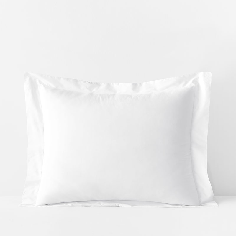 Premium Cool Supima® Cotton Percale Sham - White, King