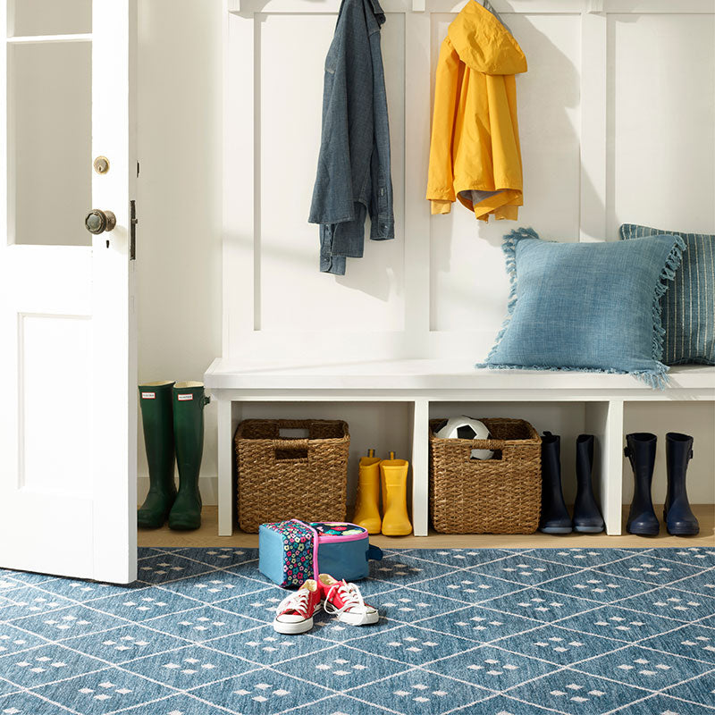 Kota Washable Rug - Indigo, 5' x 8'