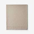 Classic Cool Cotton Percale Flat Bed Sheet - Cocoa, Oversized Queen