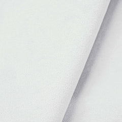 Velvet Ruffle Ottoman - White