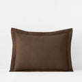Classic Ultra-Cozy Cotton Velvet Flannel Sham - Coffee, Standard