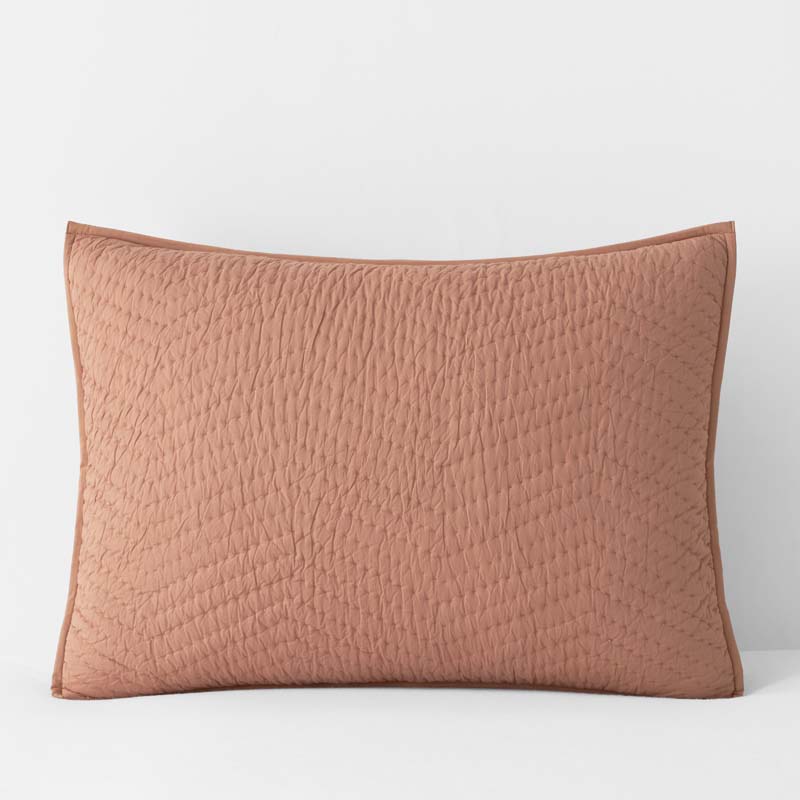 Voile Sham - Clay, Standard