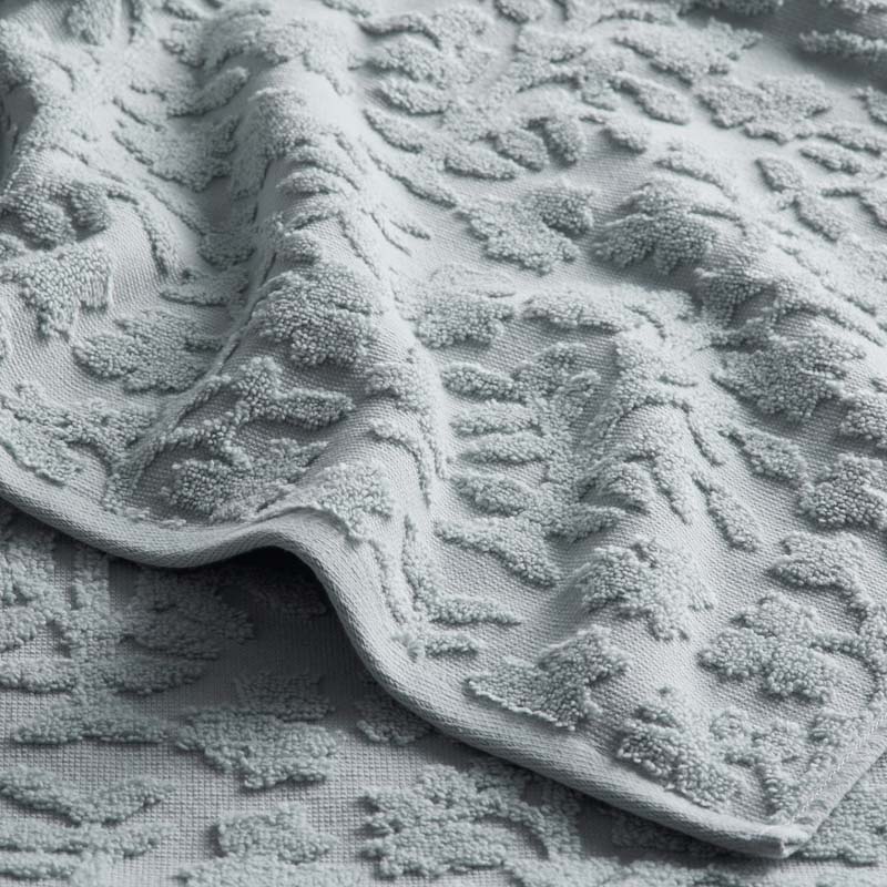 Floral Jacquard Bath Towel - Light Seaspray