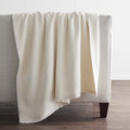 Cotton/Acrylic Fleece Throw - Ivory