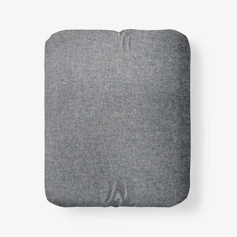 Bromley Premium Ultra-Cozy Cotton Flannel Fitted Bed Sheet - Smoke, King