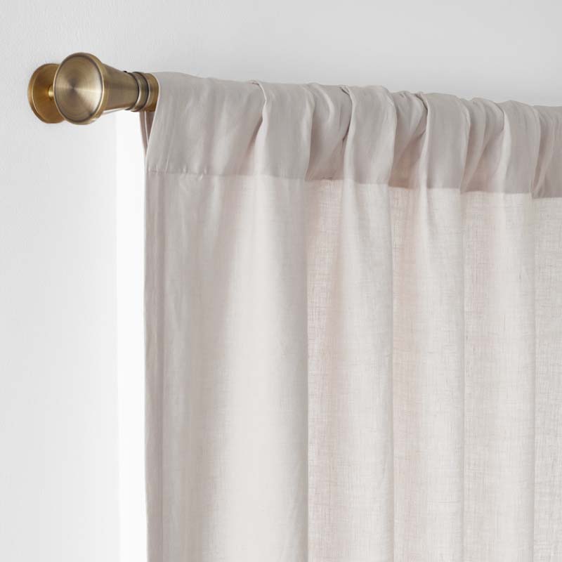 Linen Blackout Window Curtain - Sand, 108 in.