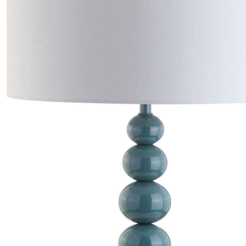 Beaded Table Lamp, Set of 2 - Blue