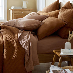 Voile Sham - Rust, Standard