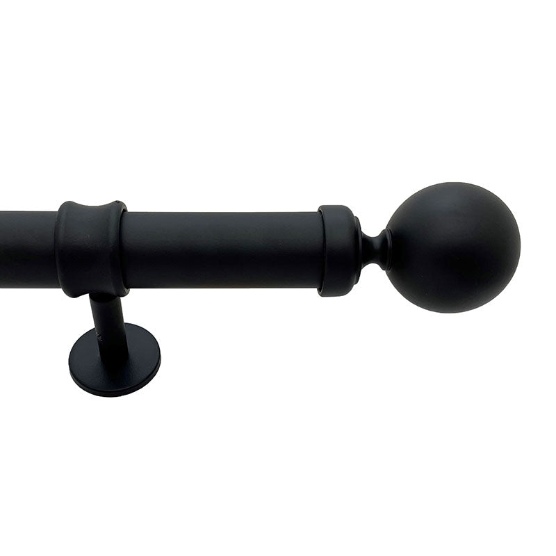 Sphere Finial and 1.5" diameter Rod Set - Fossil, 48"