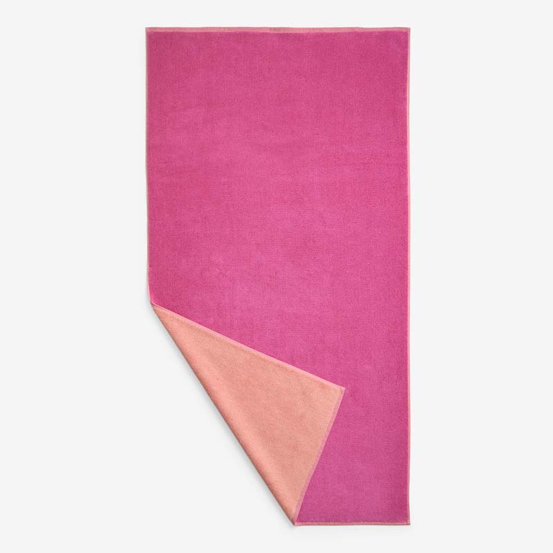 Reversible Solid Hand Towel - Magenta
