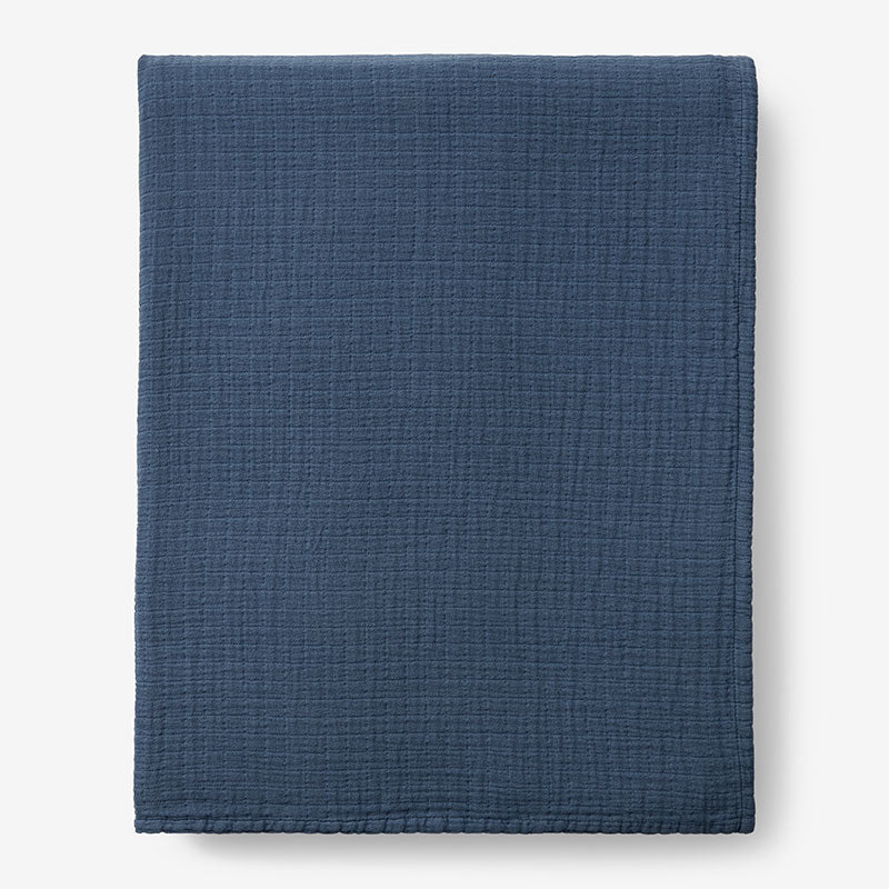 Gossamer Cotton Blanket - Sapphire, Twin/Twin XL