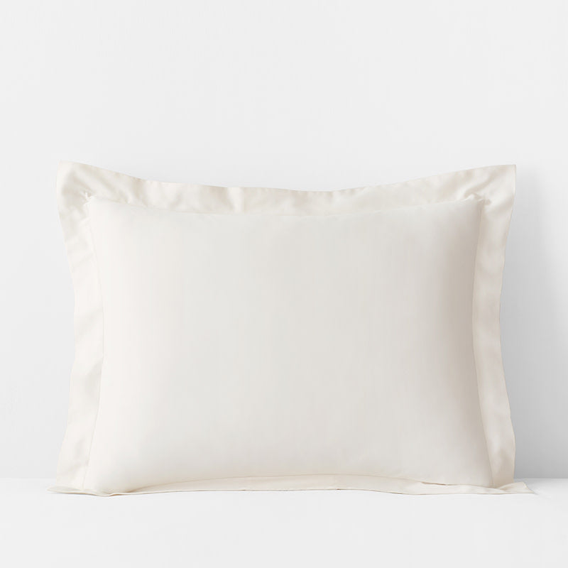Classic Smooth Rayon Made From Bamboo Sateen Sham - Ivory, King