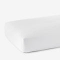 Classic Smooth Sateen Solid Fitted Bed Sheet - White, King