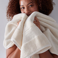 Mirage Aegean Cotton Bath Towel - Ecru