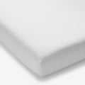 Classic Cool Organic Cotton Percale Solid Fitted Crib Sheet - White