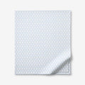 Feliciana Geo Garment Washed Cotton Percale Flat Bed Sheet - Blue Multi, Full