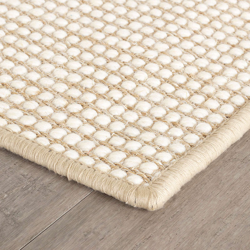 Pixel Woven Sisal and Wool Rug - Wheat, 2' 6" x 8' Runner