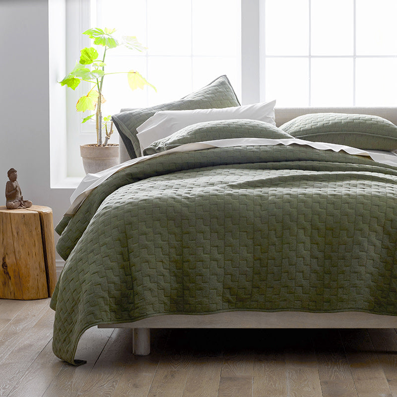 Air Layer Quilt - Green, King/Cal. King