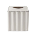 Scallop Tissue Box - Cream and Black