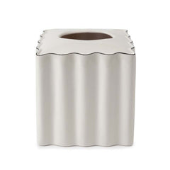 Scallop Tissue Box - Cream and Black