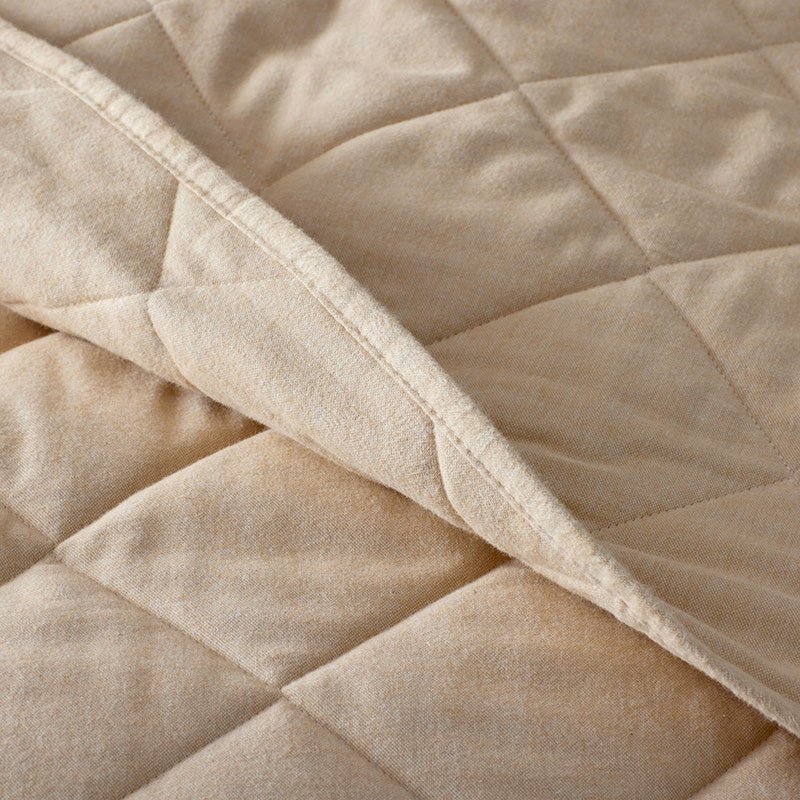 Bromley Premium Ultra-Cozy Cotton Flannel Coverlet - Wheat, Twin