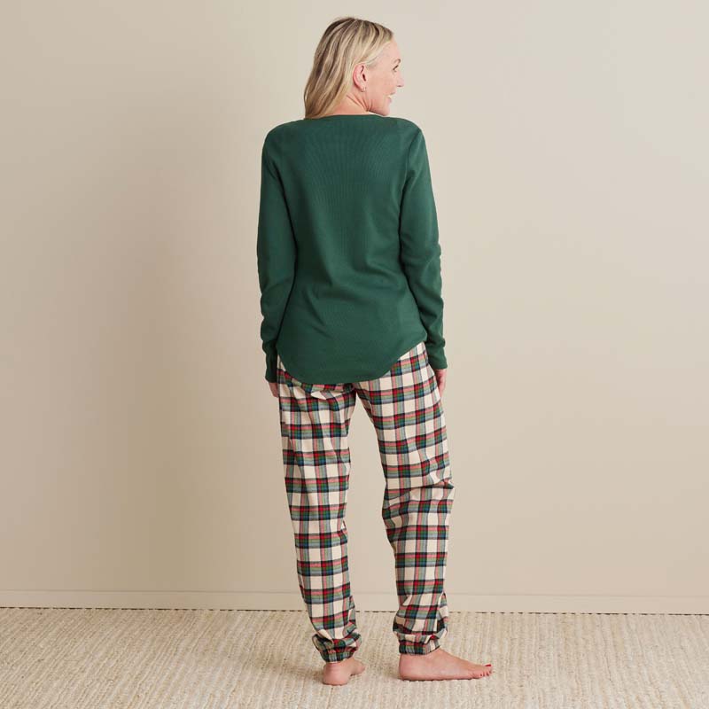 Family Flannel Women's Jogger Pants Pajama Set - Idyllwild, XXL