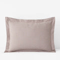 Classic Stripes and Plaids Cool Yarn-Dyed Cotton Percale Sham - Mini Check Brown, Standard