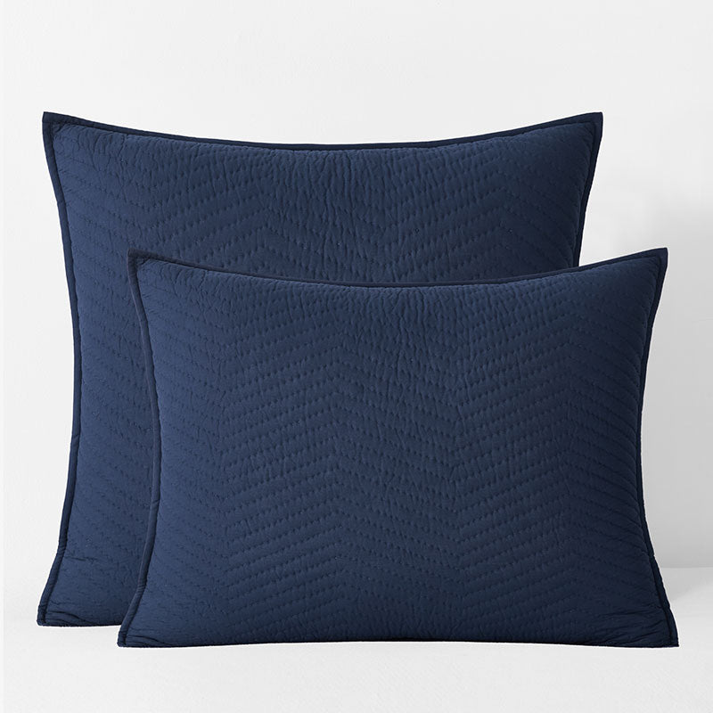 Voile Sham - Midnight Blue, Euro