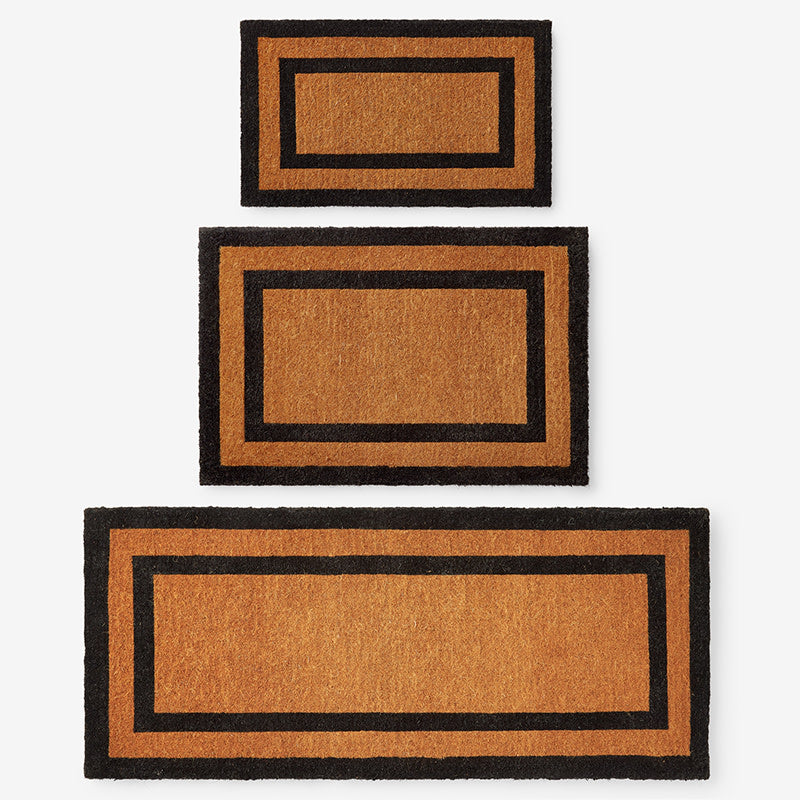 Border Coir Doormat - Black, 18 in. x 30 in.