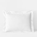 Dobby Stripe Classic Smooth Wrinkle-Free Sateen Sham - White, King