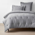 Classic Smooth Rayon Made From Bamboo Sateen Comforter - Pebble Gray, King/Cal King
