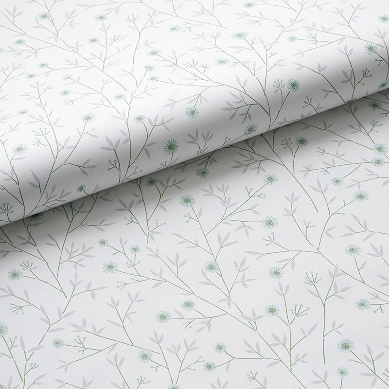 Ava Removable Wallpaper - Ditsy Floral Willow Green, Roll