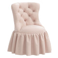Velvet Ruffle Chair - Blush