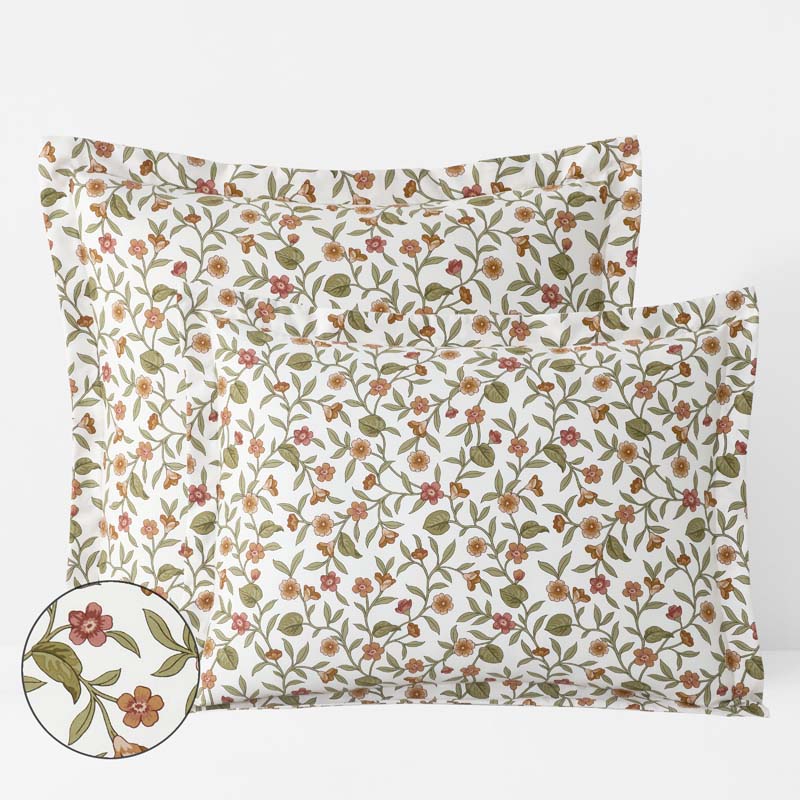 Garden Florals Premium Smooth Wrinkle-Free Sateen Sham - Cream Multi, King